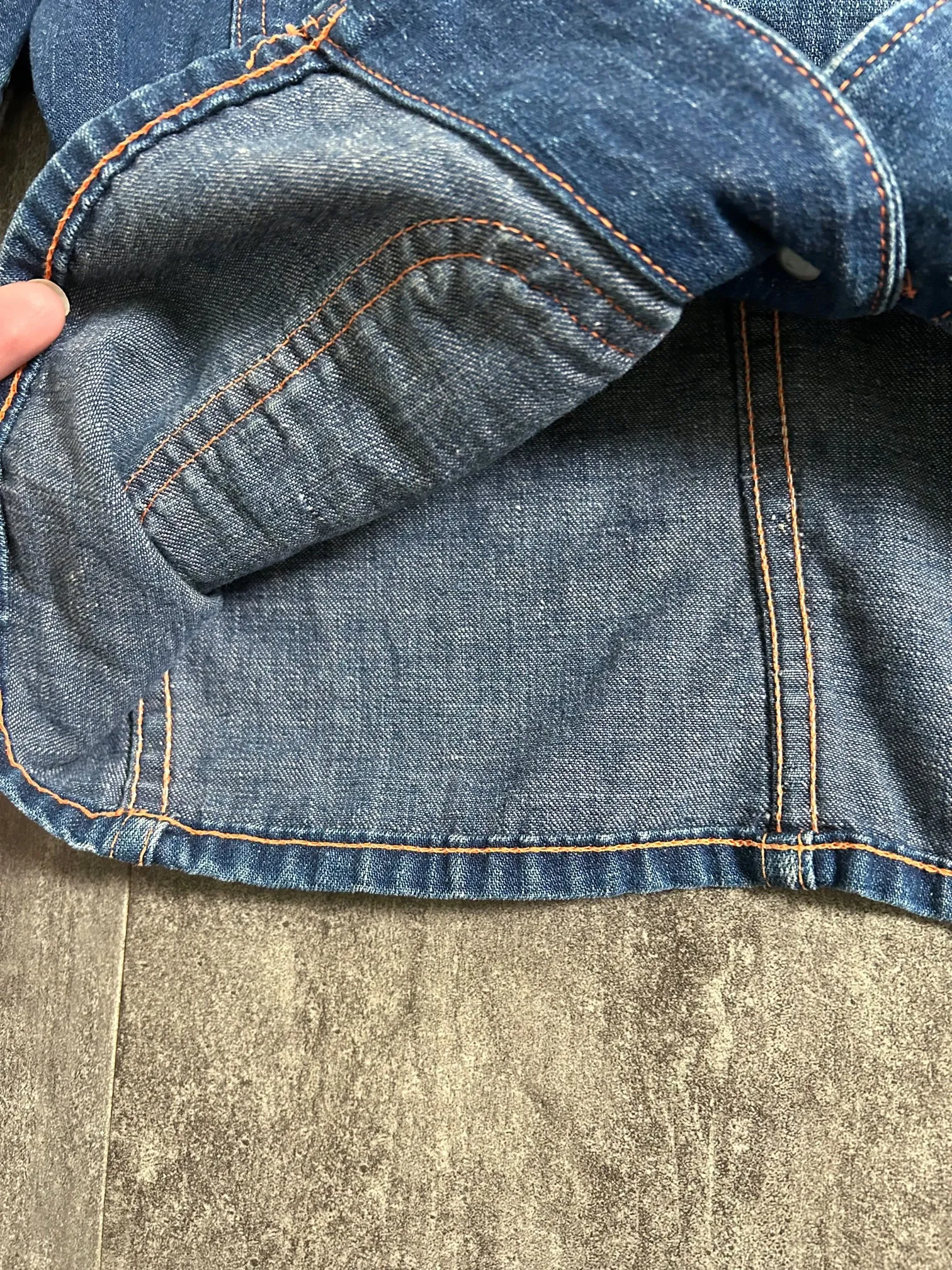 1950s denim jacket . vintage Tuf Nut jacket . size xs to s