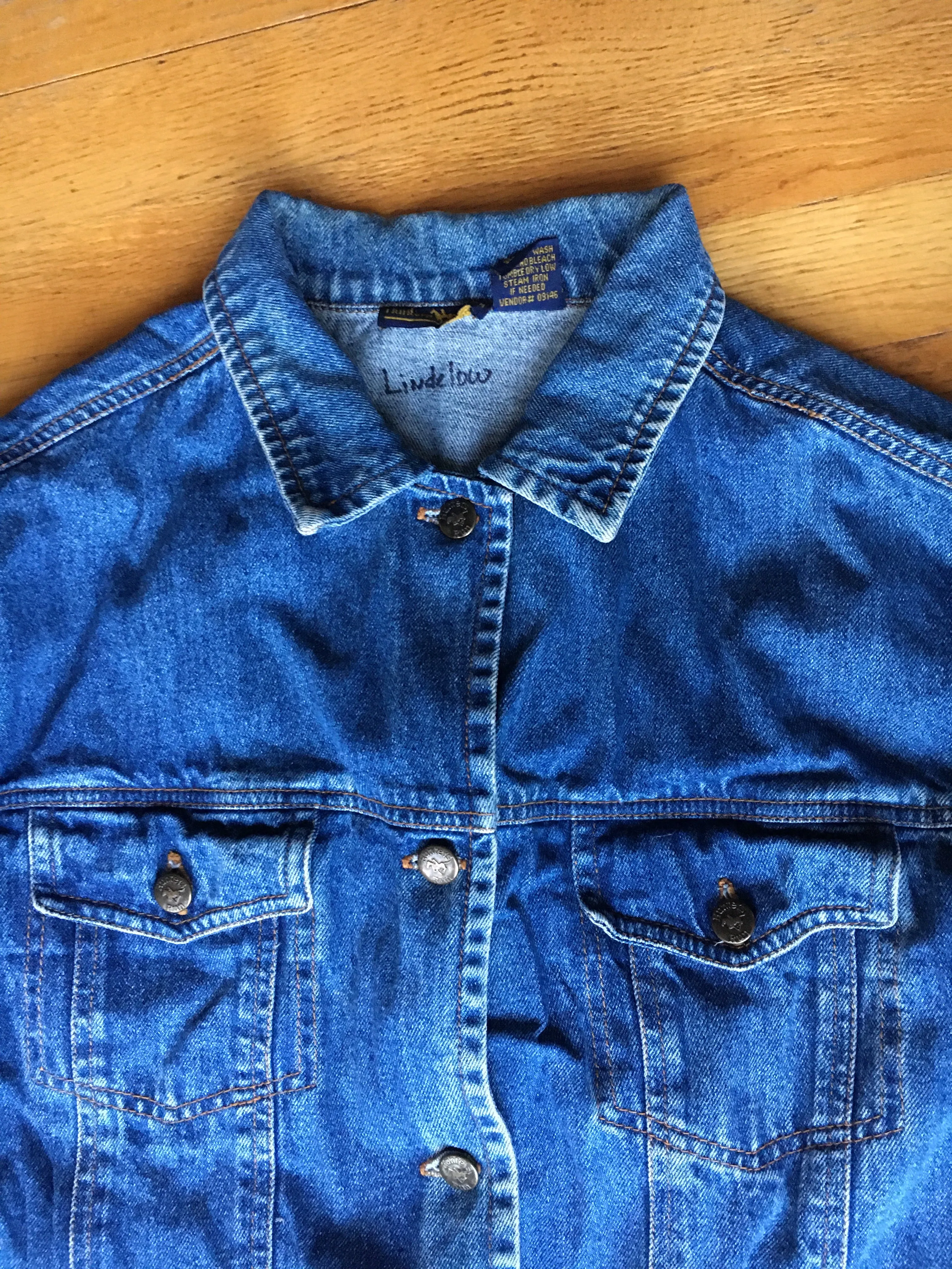 1980s - 90s Long Medium Wash Denim Jacket