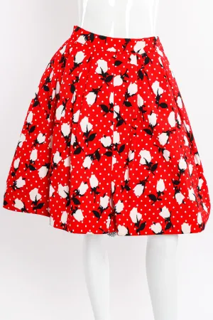 1988 S/S Floral Dot Full Skirt