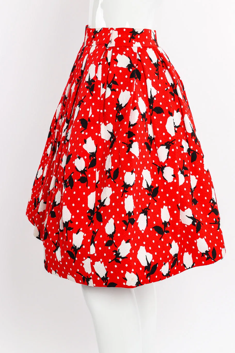 1988 S/S Floral Dot Full Skirt