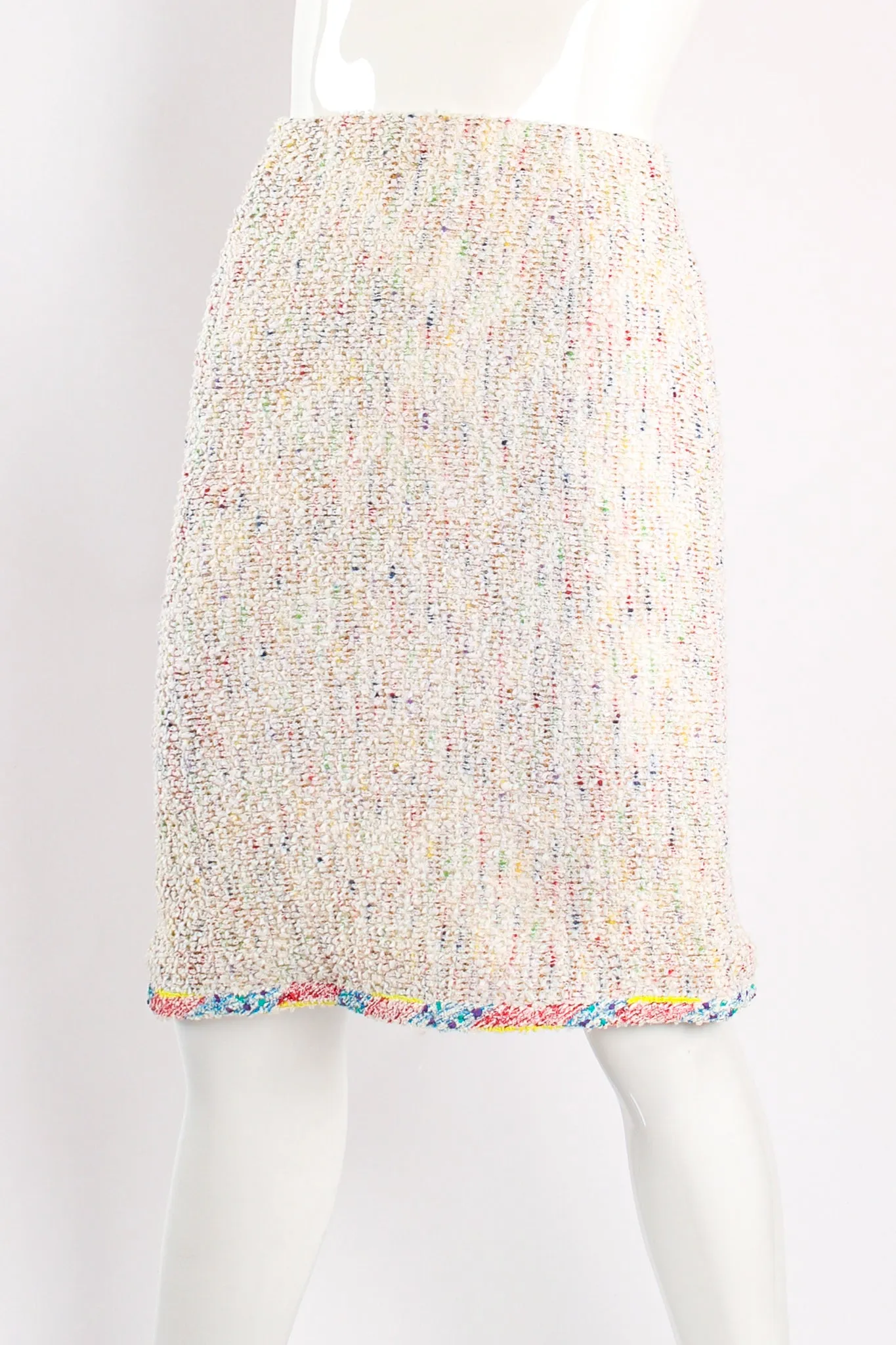 1999 S/S Rainbow Bouclé Jacket & Skirt Set