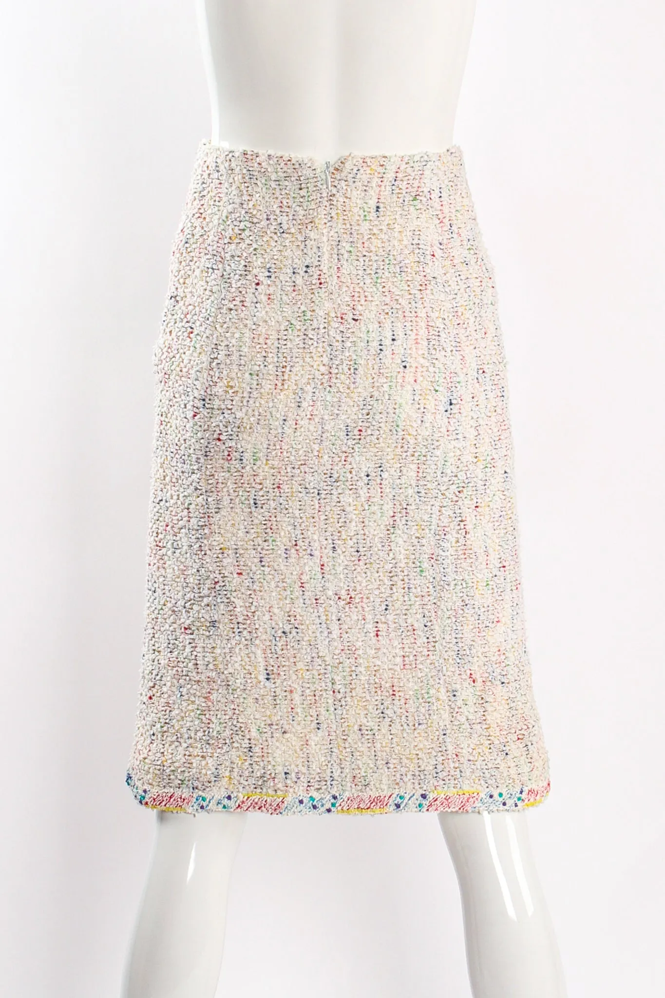 1999 S/S Rainbow Bouclé Jacket & Skirt Set