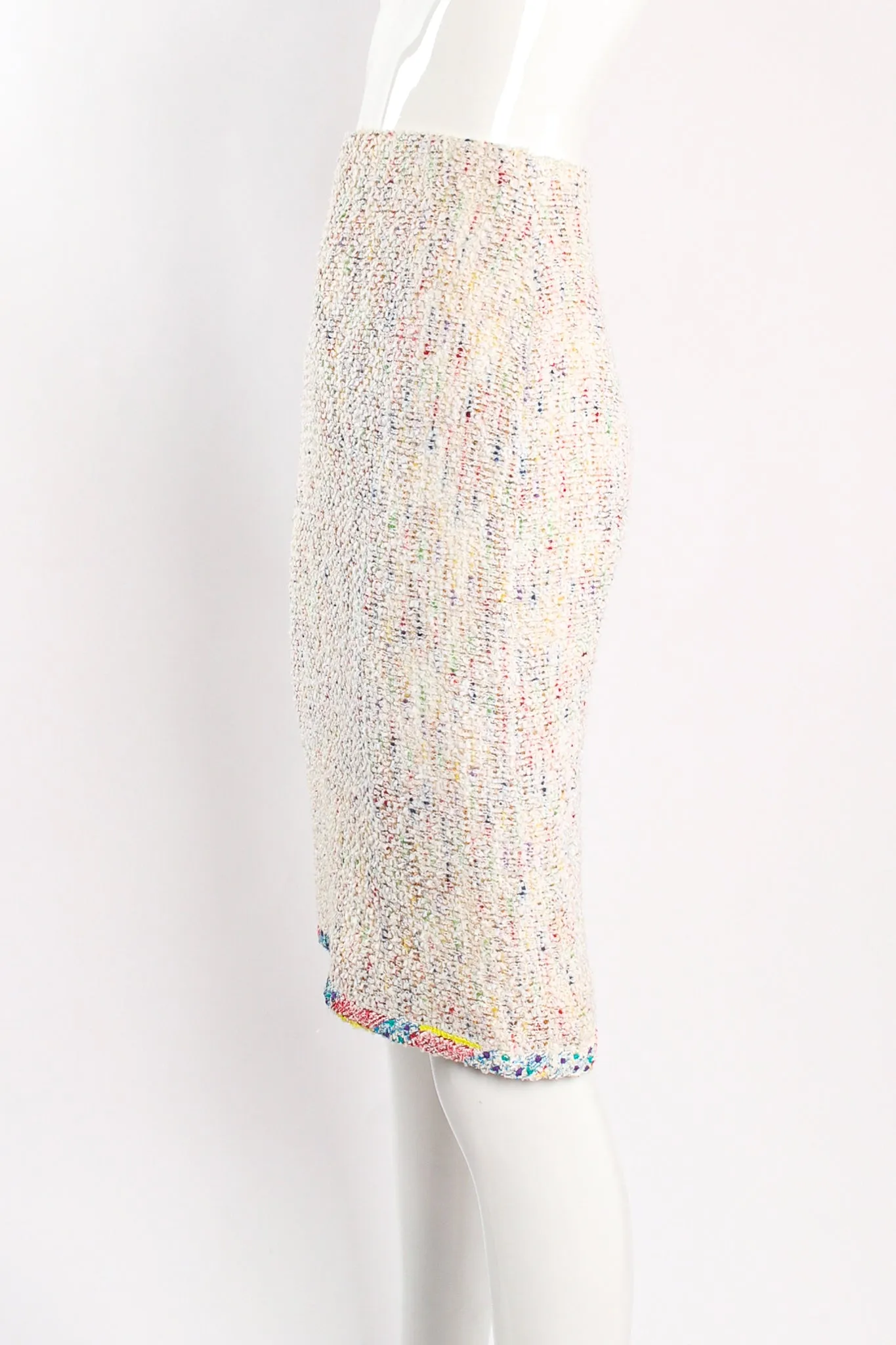 1999 S/S Rainbow Bouclé Jacket & Skirt Set