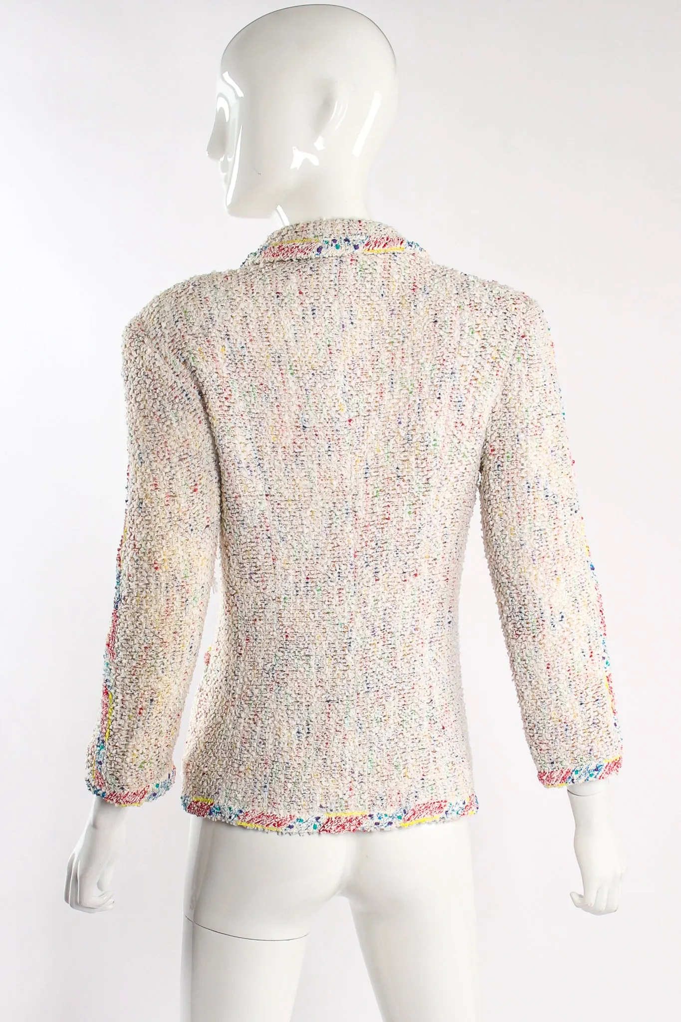 1999 S/S Rainbow Bouclé Jacket & Skirt Set