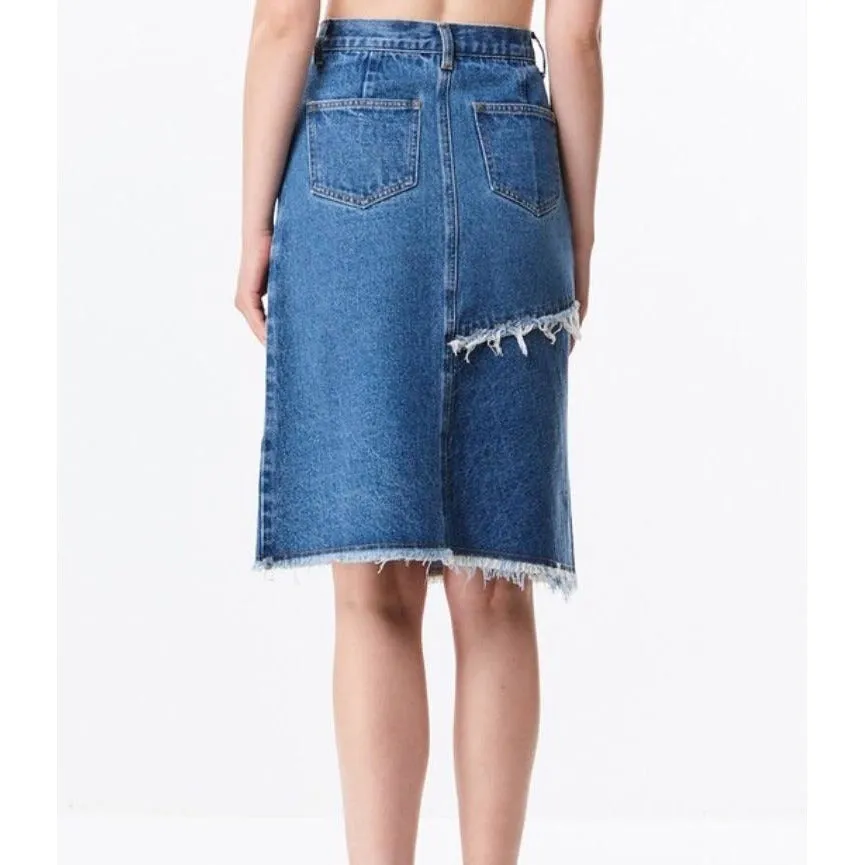 A Touch of Pearl | Denim Skirt