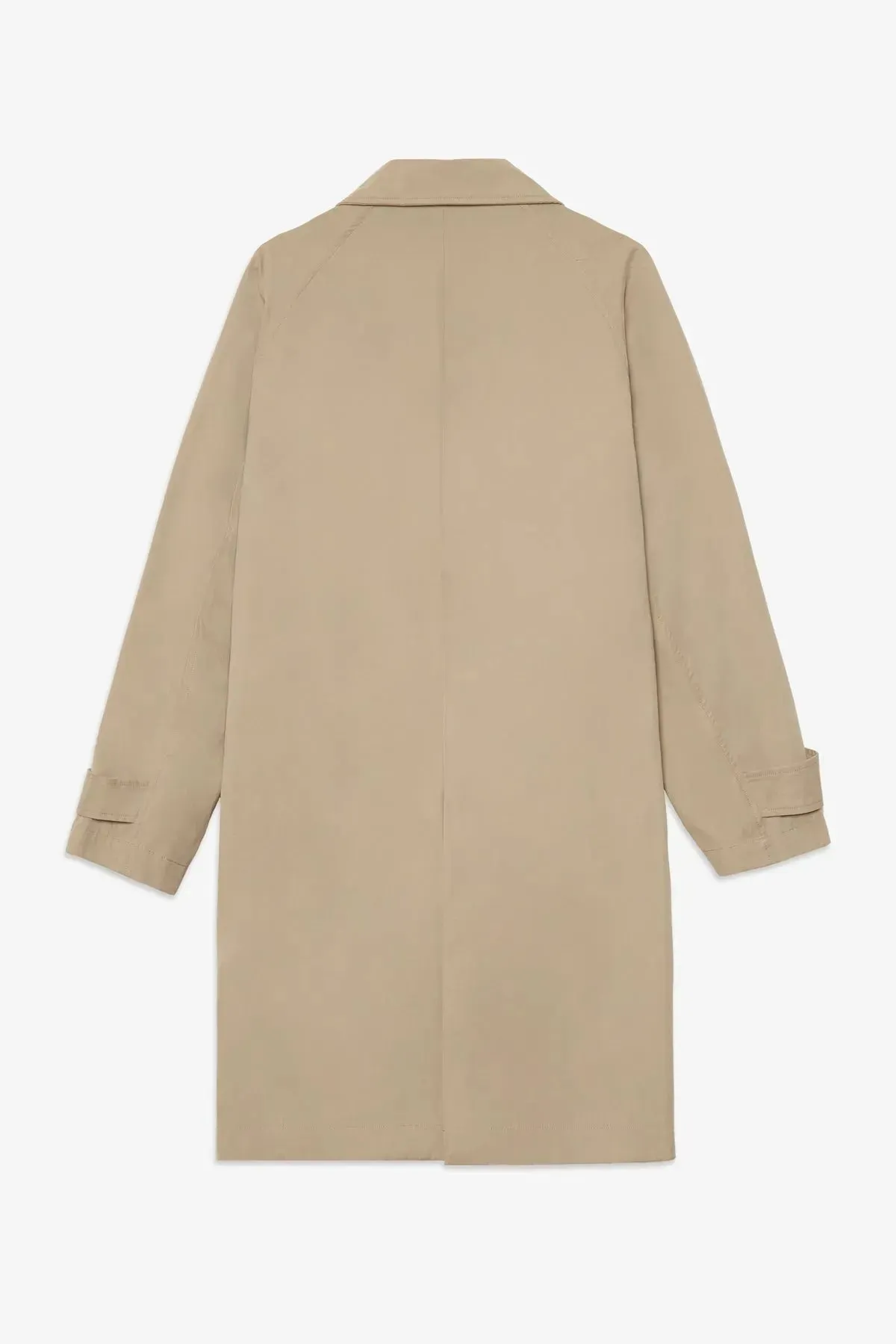 Abrigo POMPEII Sand Cotton Mac Coat