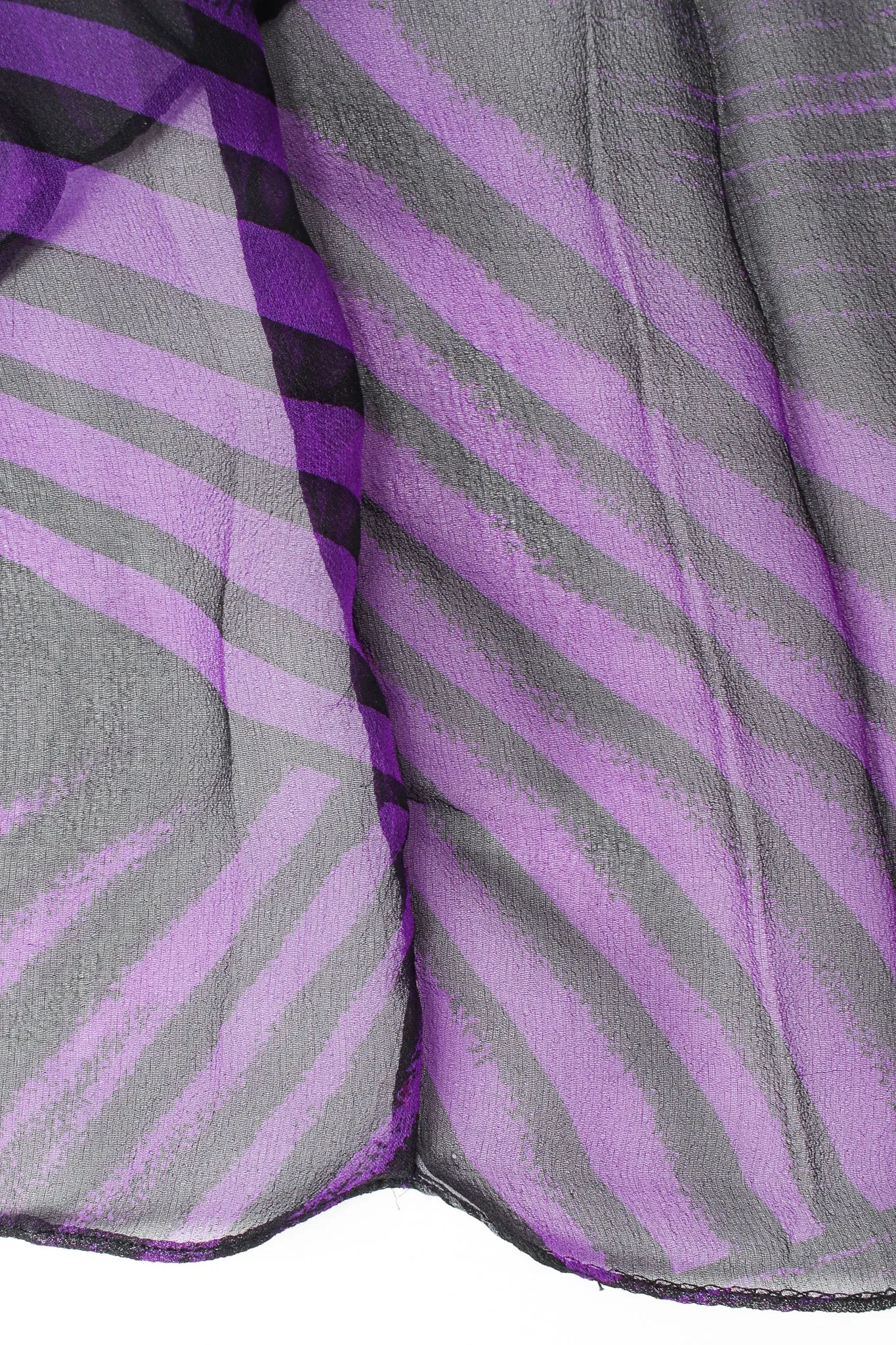 Abstract Stripe Geo Silk Dress