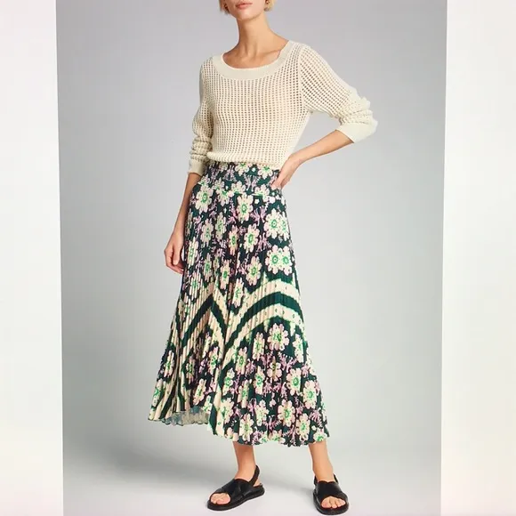 A.L.C. Sonali pleated midi skirt 6