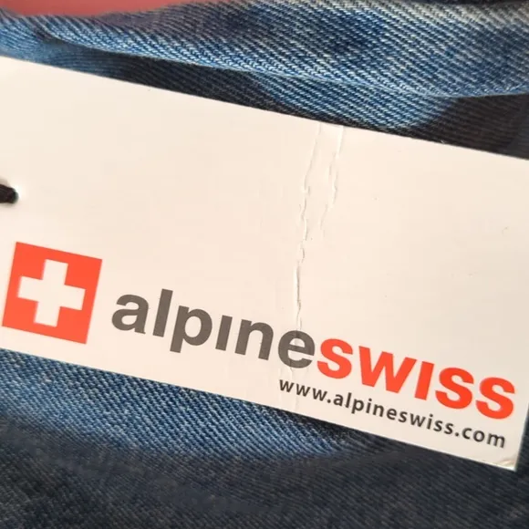 Alpine Swiss Denim Jean Trucker Jacket
