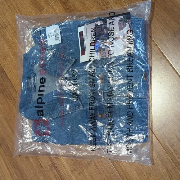 Alpine Swiss Denim Jean Trucker Jacket