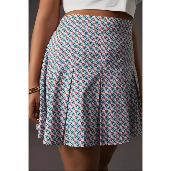 Anthropologie Maeve Pleated Mini Skirt