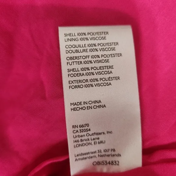 Anthropologie Maeve Pleated Shine Midi Skirt Fushia Hot Pink Barbiecore Girlypop