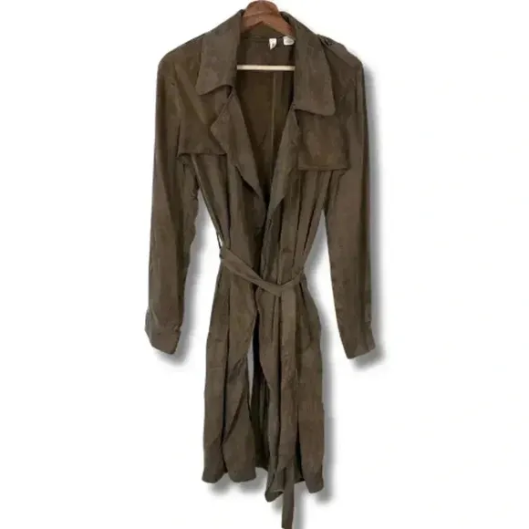 Anthropologie Moth Carrie Trench Coat Lightweight Brown Women's Size Medium
