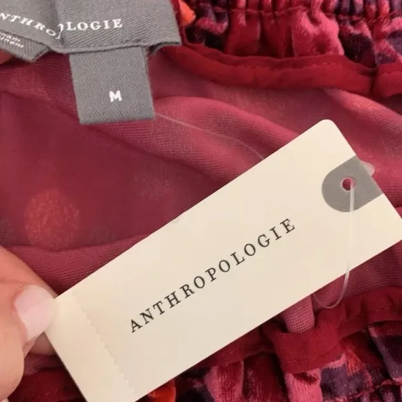 Anthropologie The Somerset Maxi Skirt Velvet Edition NEW