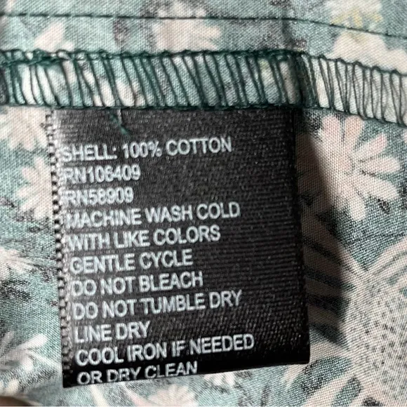 Antonio Melani Liberty Poplin A Line Midi Skirt Forest Green Floral Size 6
