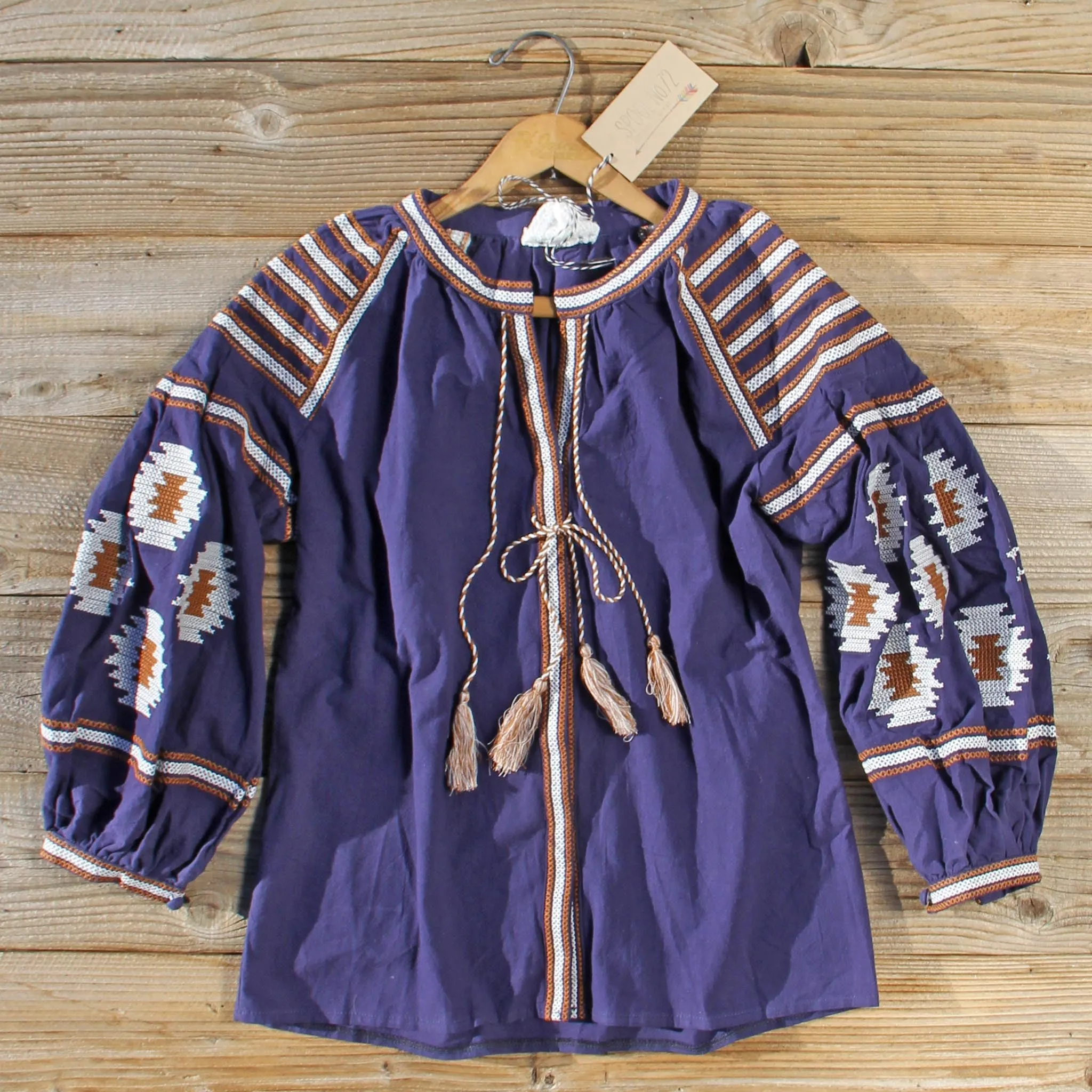 Arizona Sky Blouse in Navy (wholesale)