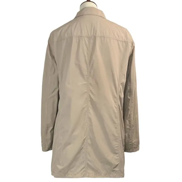 Basler Trench Coat Water Resistant Rain Jacket Neutral Quiet Luxury Size Large