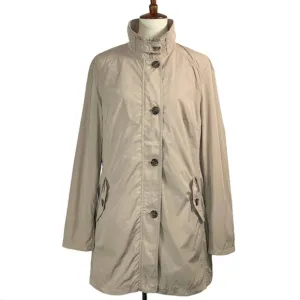 Basler Trench Coat Water Resistant Rain Jacket Neutral Quiet Luxury Size Large