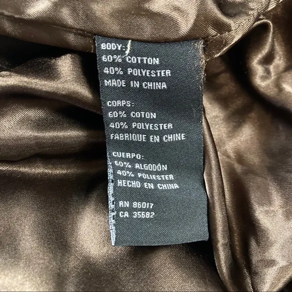 Bebe women’s satin trench coat