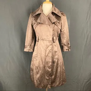 Bebe women’s satin trench coat
