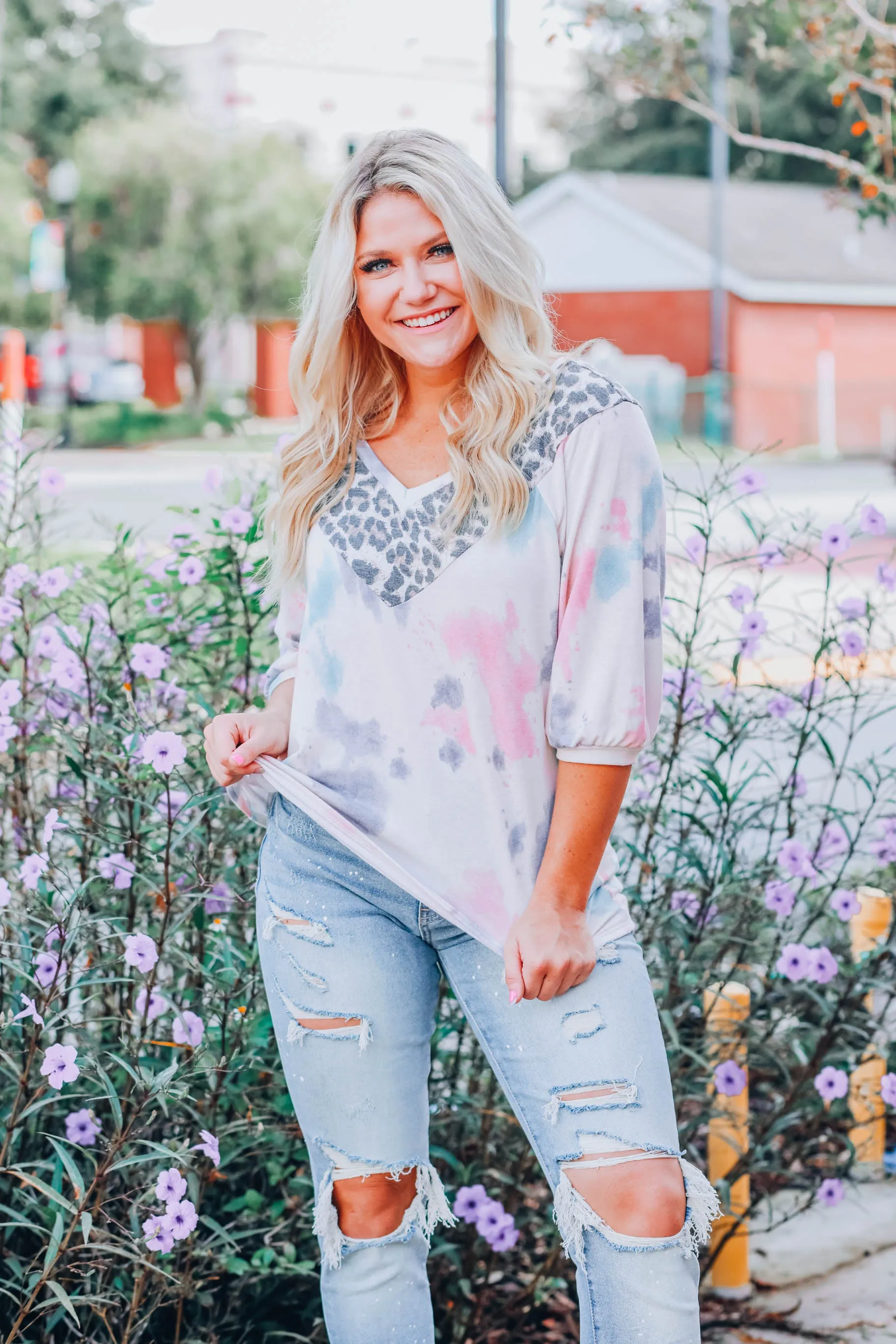 Below 70 V-Neck Top