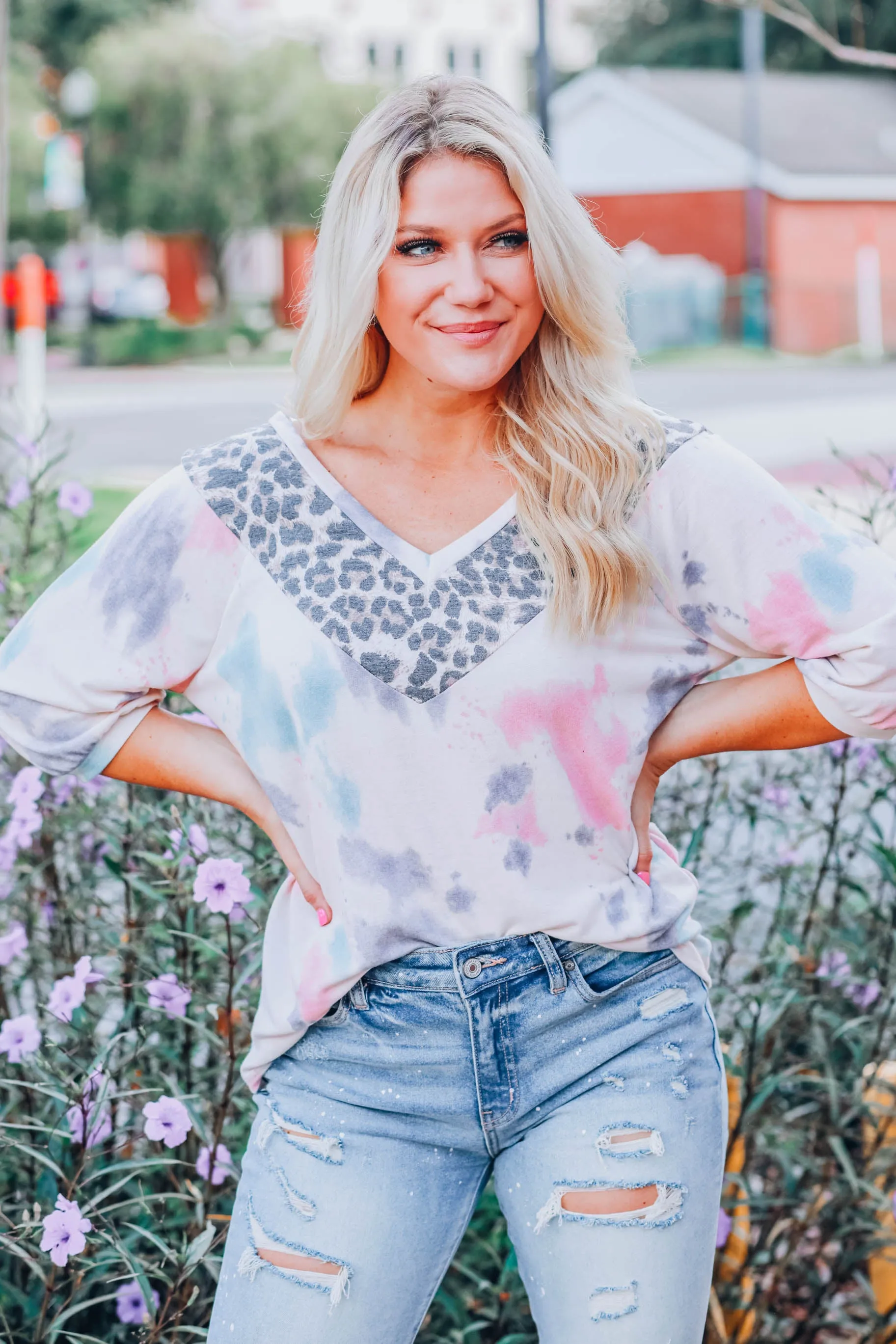 Below 70 V-Neck Top