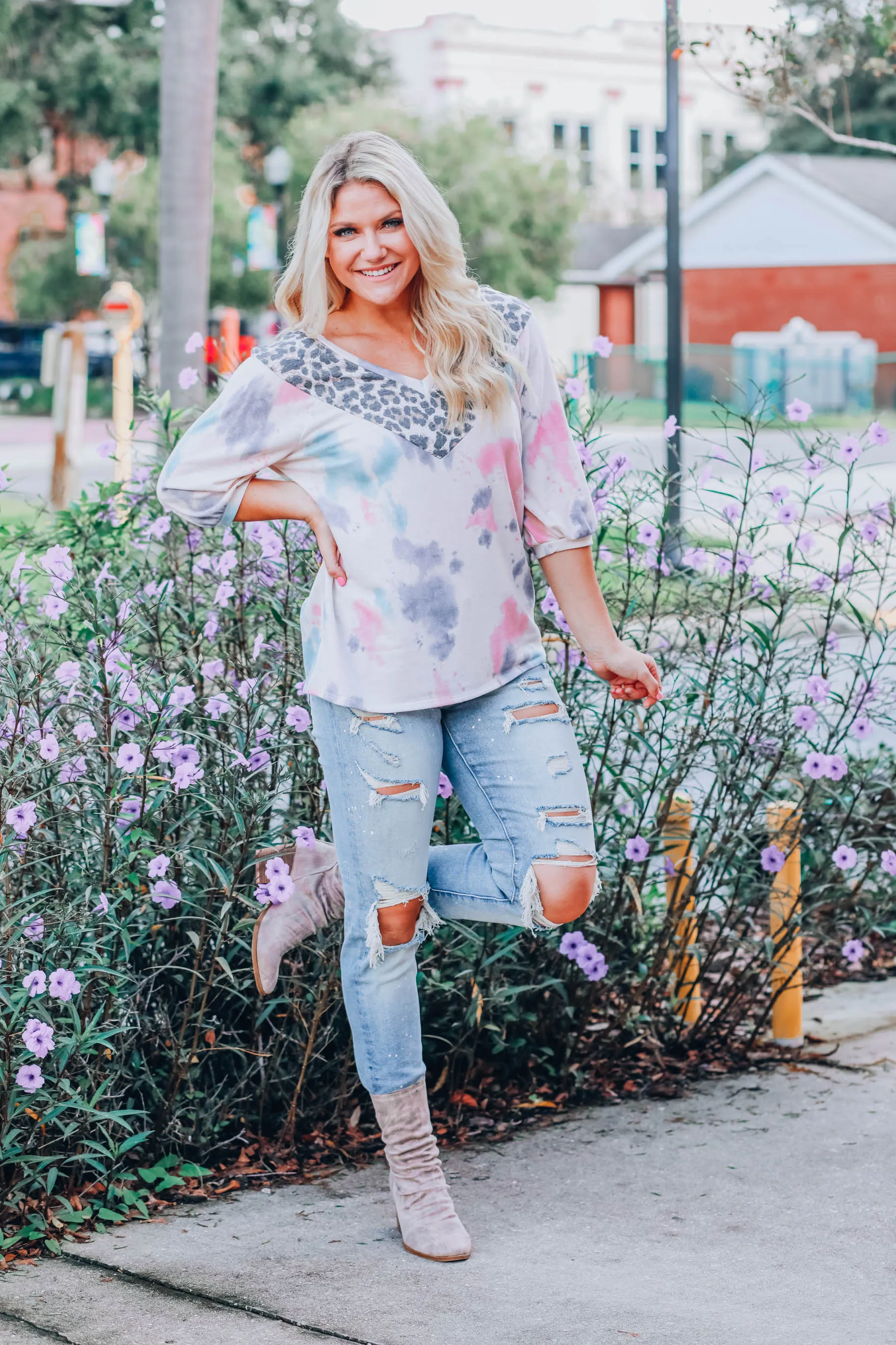Below 70 V-Neck Top