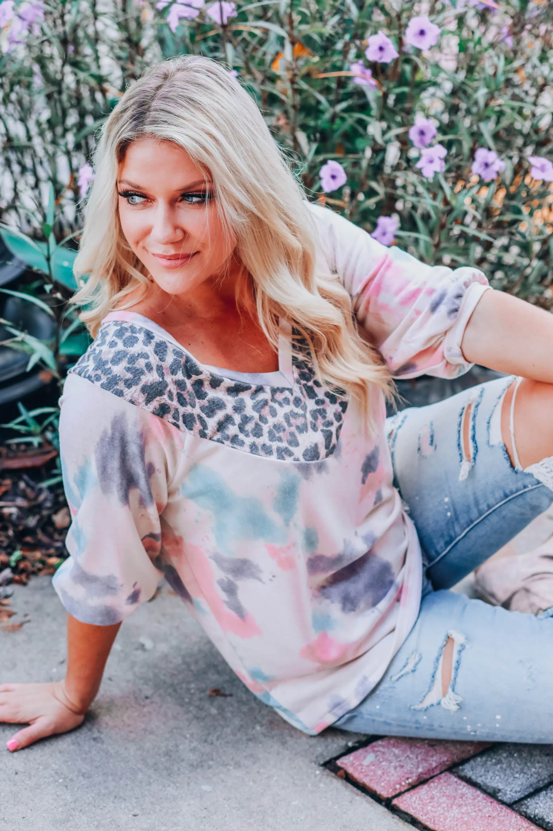 Below 70 V-Neck Top