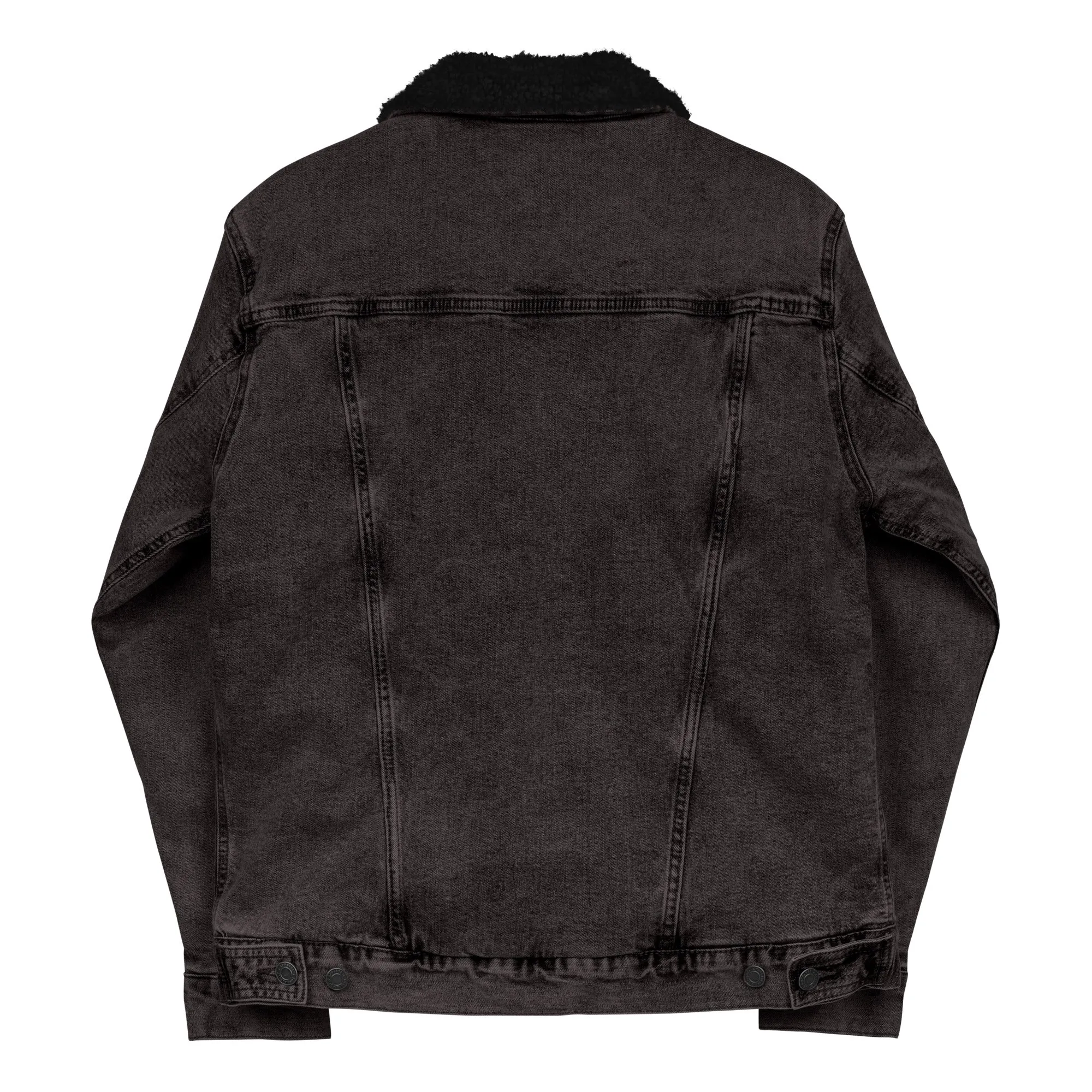 BGR Logo Unisex denim sherpa jacket
