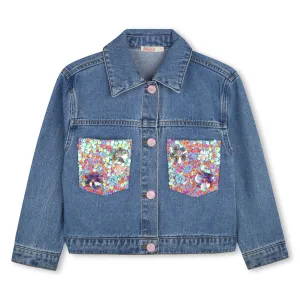 Billieblush Sequin Pocket Denim Jacket