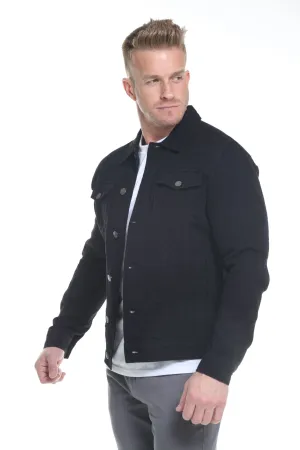 Black Men's Denim Jacket (OPEN PACK)