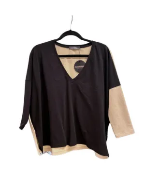 Black V Neck Top
