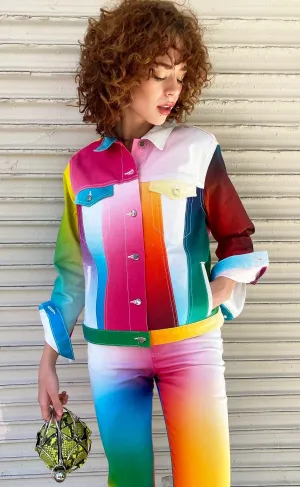 BruceGlen Gradient Denim Jacket