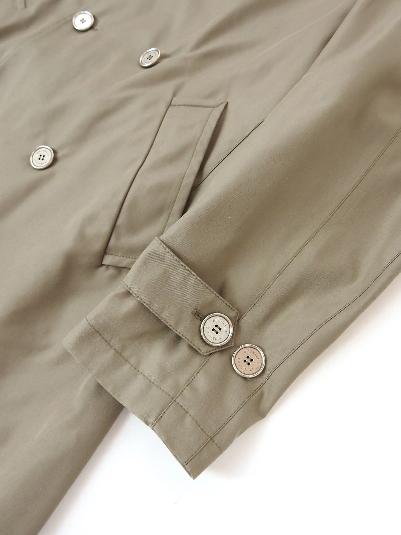 Brunello Cucinelli S/S'22 Silk Trench Coat Size 50