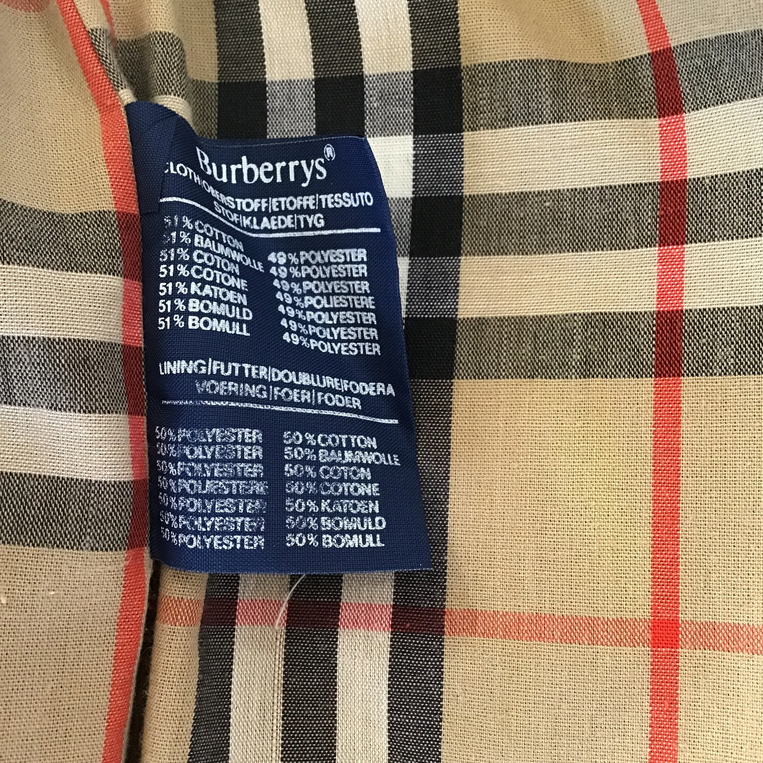 BURBERRY Beige Vintage Long Trench Coat Size 8 Long
