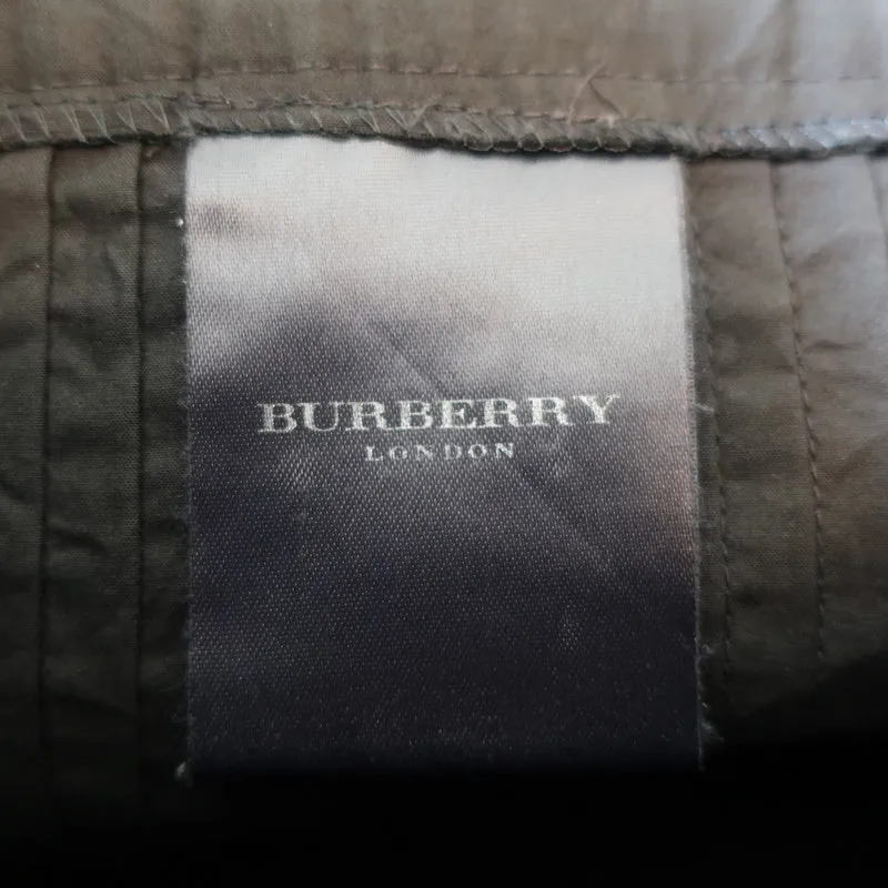 Burberry Pleated Skirt Black Pintucked Cotton Size US 8