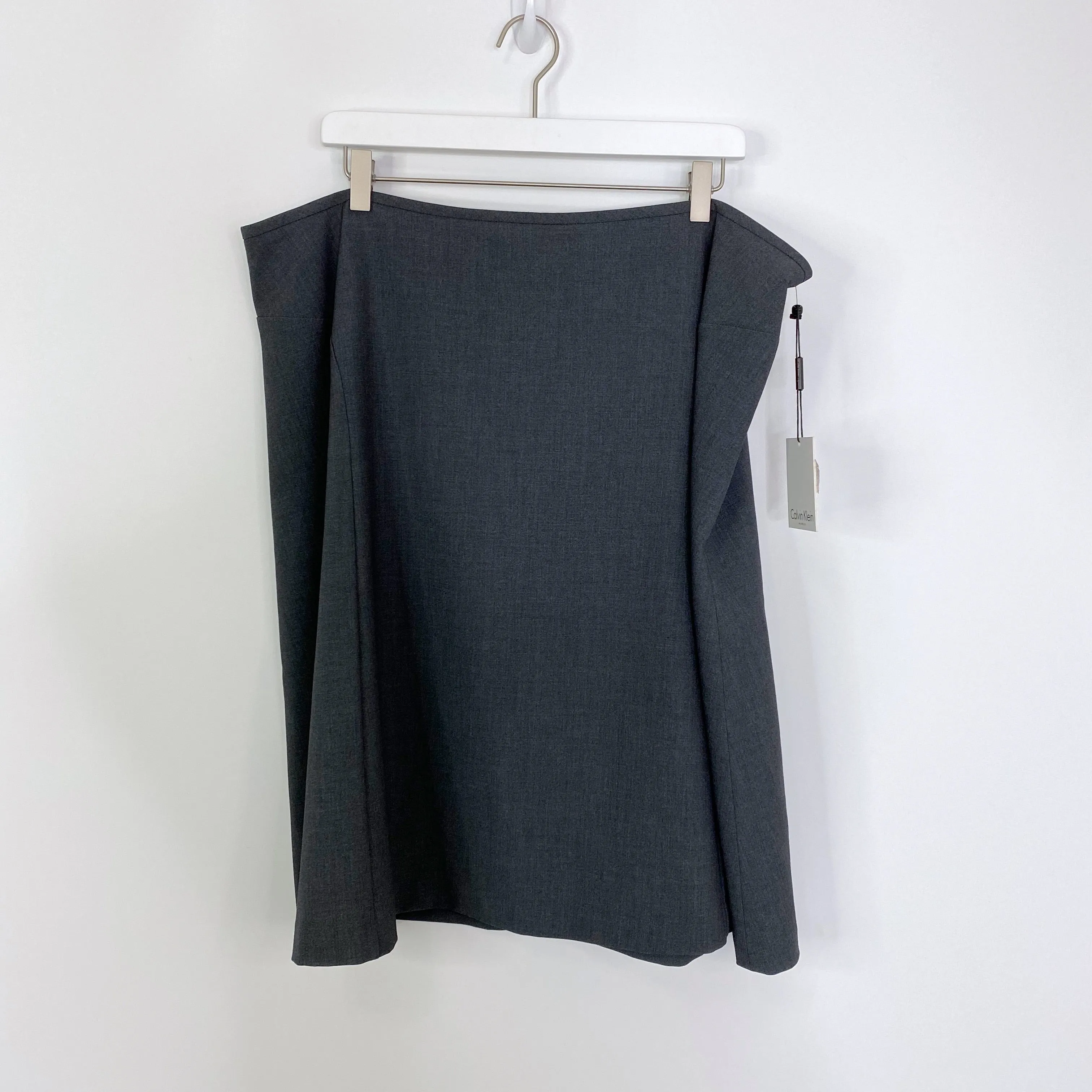 Calvin Klein NWT Gray A-Line Career Wear Skirt