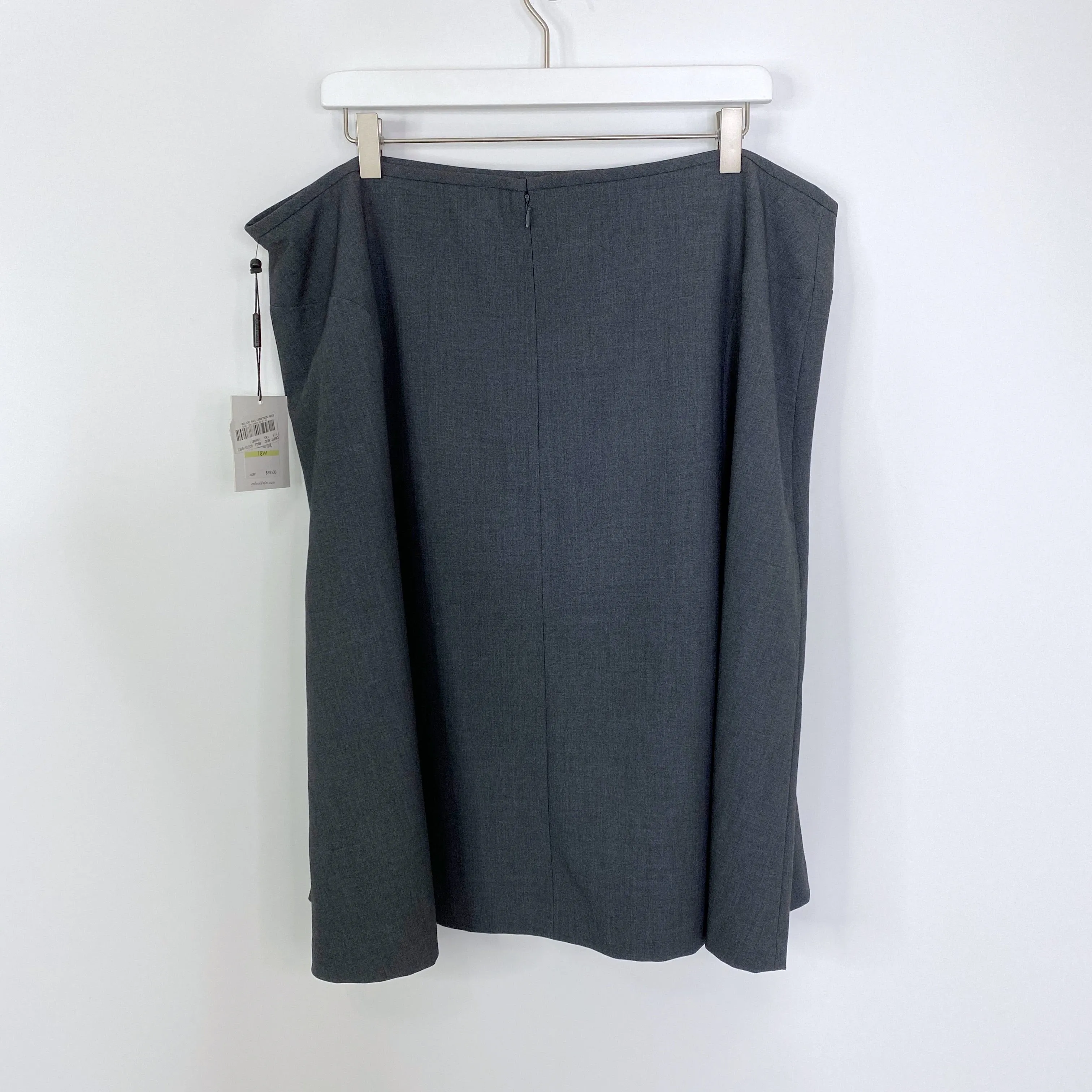 Calvin Klein NWT Gray A-Line Career Wear Skirt