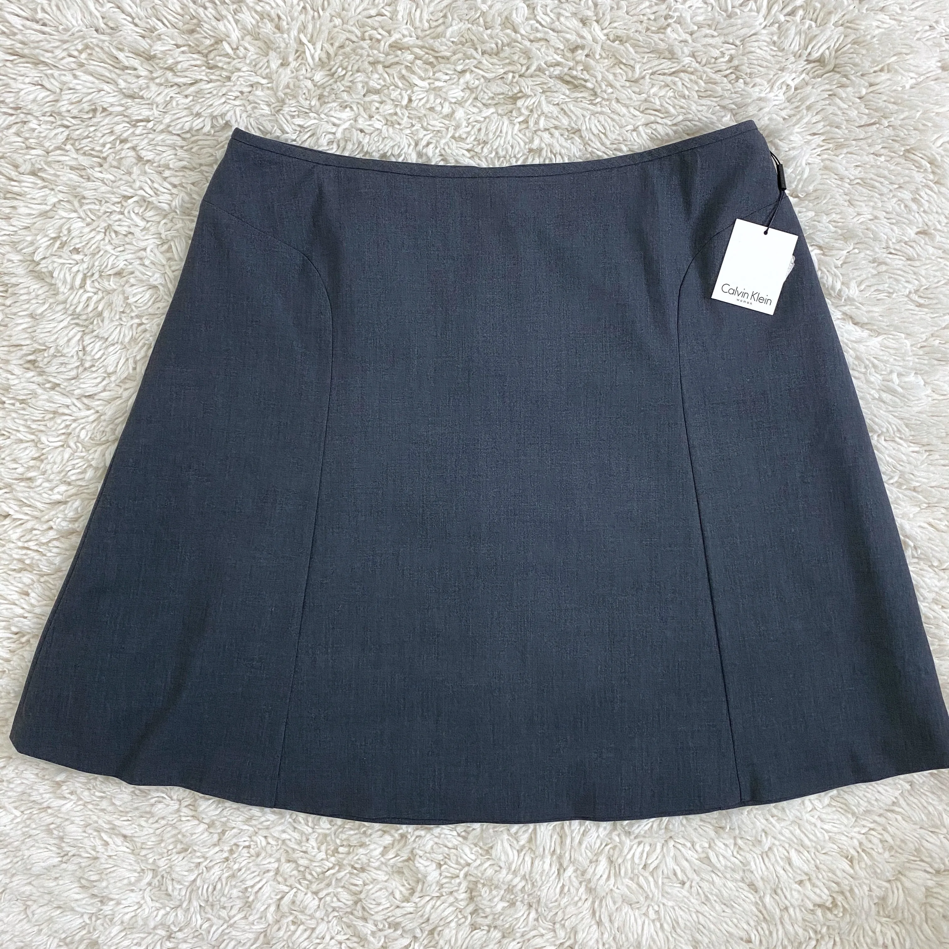 Calvin Klein NWT Gray A-Line Career Wear Skirt