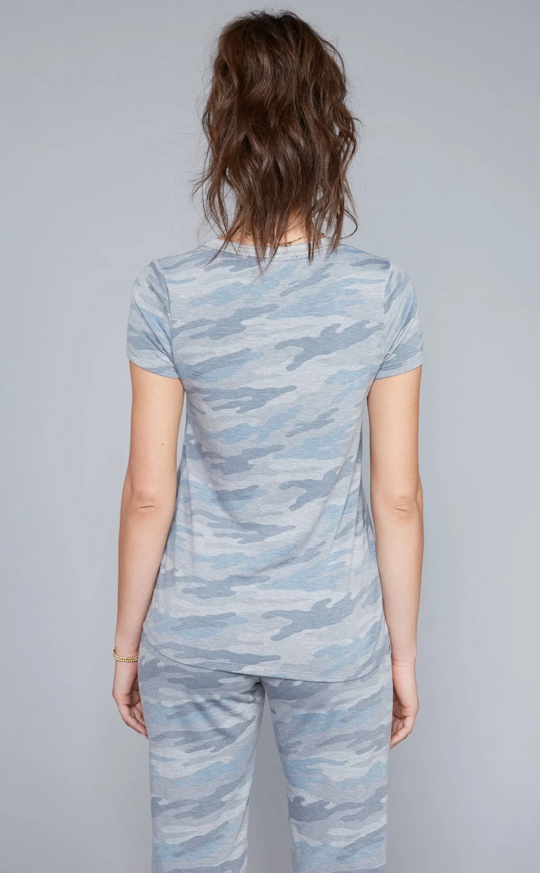Camo V- Neck
