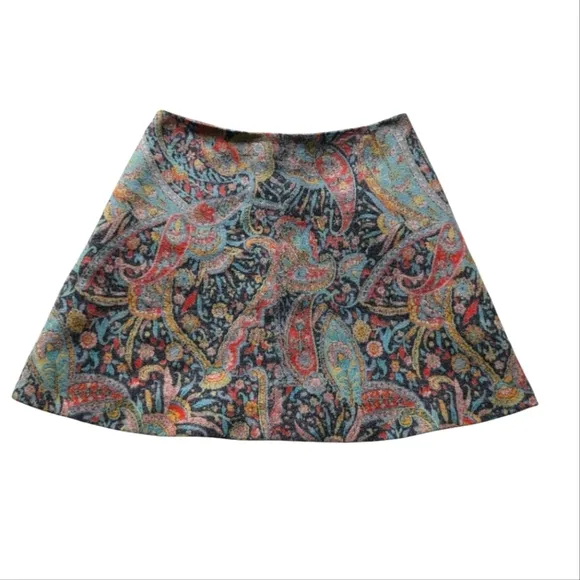 Carven A-line mini lined skirt sz L