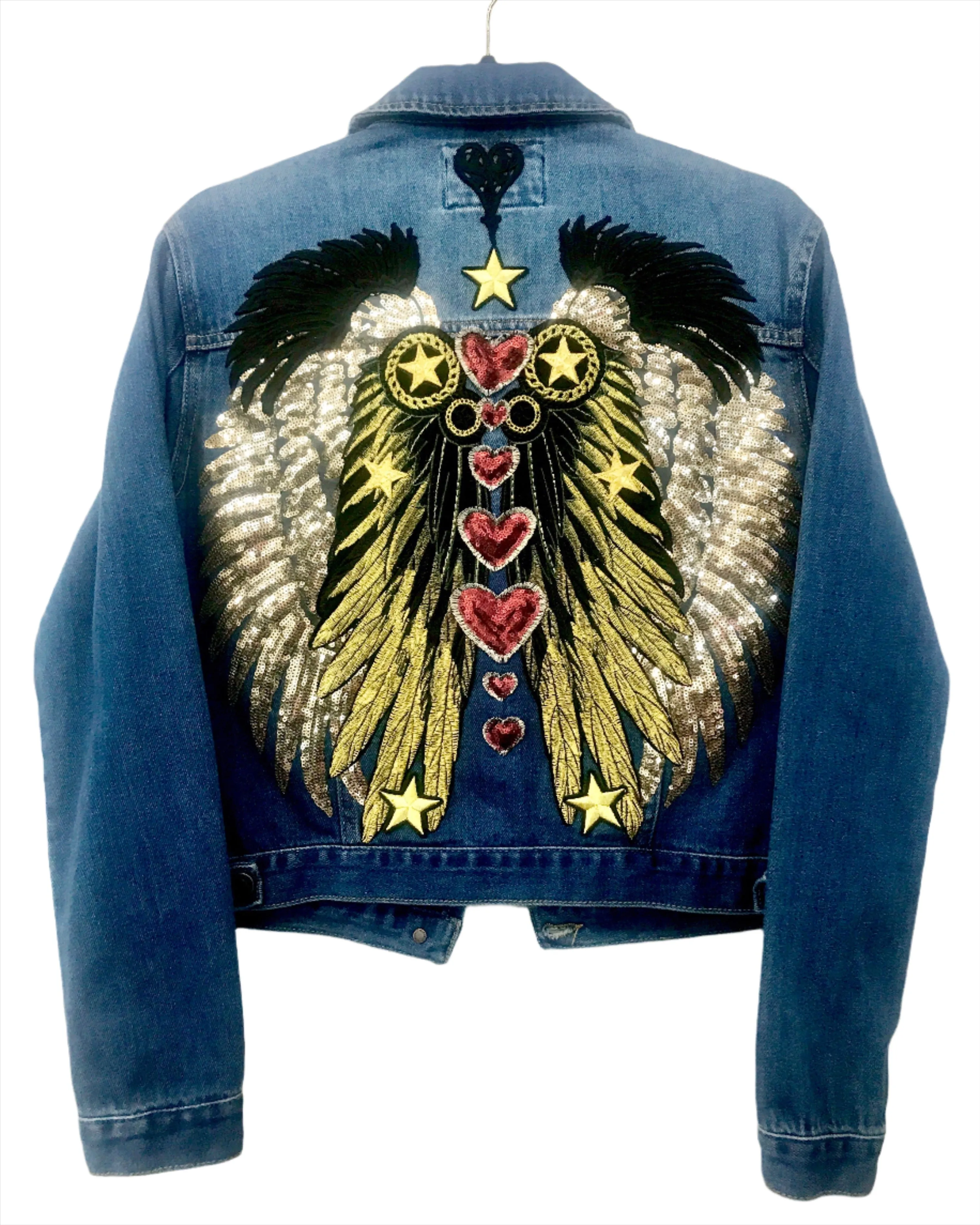 Chakras Denim Jacket Regular Fit