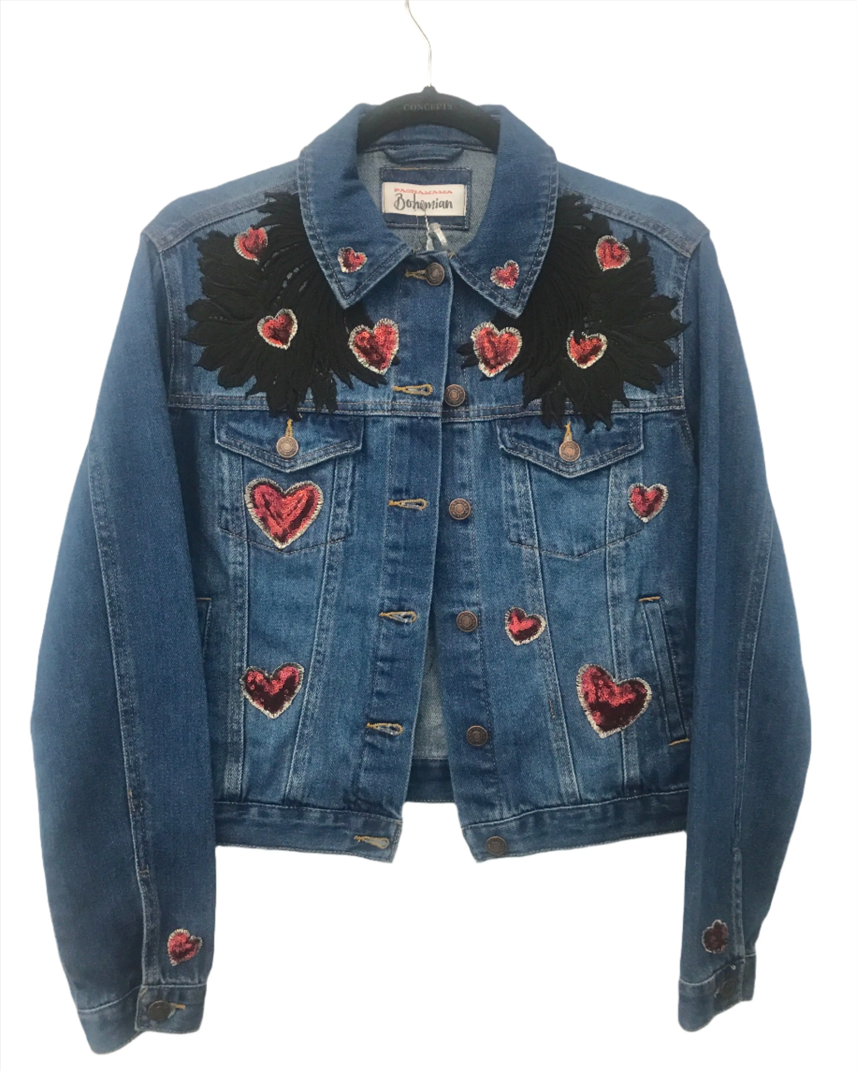 Chakras Denim Jacket Regular Fit