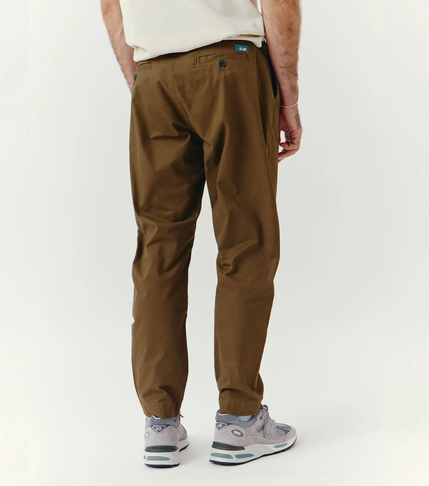 Chino Pleated 2/60 Pant Beige