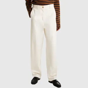 Cotton Barrel Chino - Off White