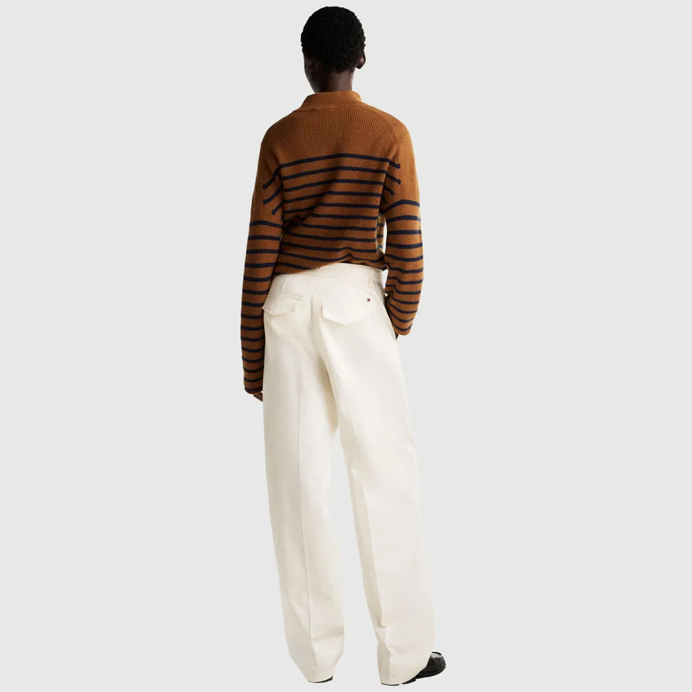 Cotton Barrel Chino - Off White