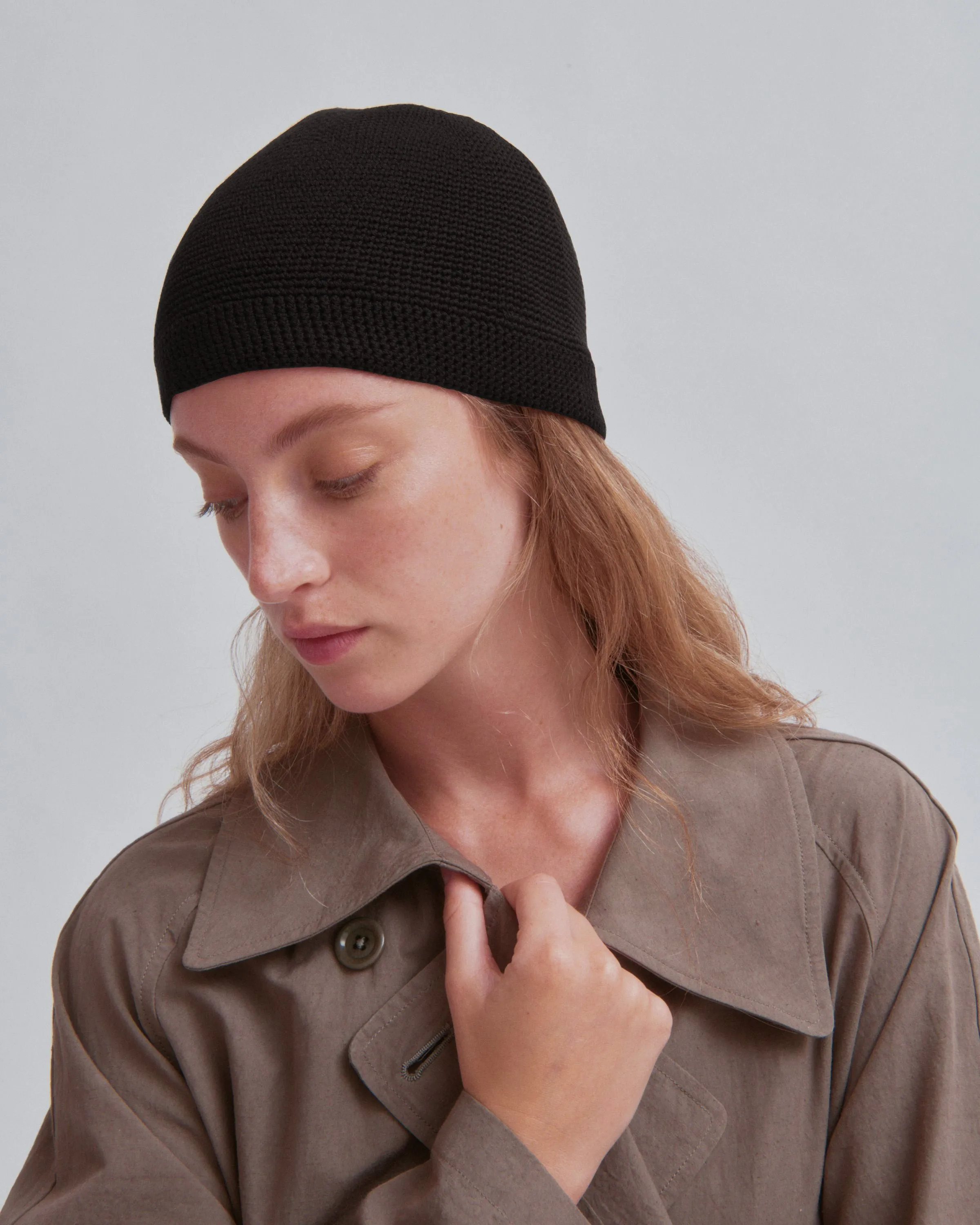 Crochet Beanie in Black