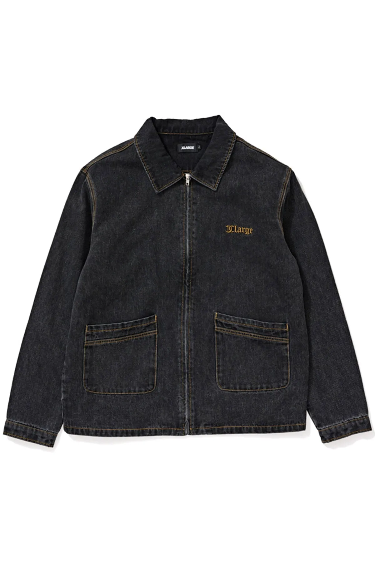 Denim Work Jacket - Washed Black