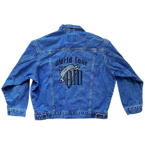 Diamond Rio Embroidered Denim Jacket Size L