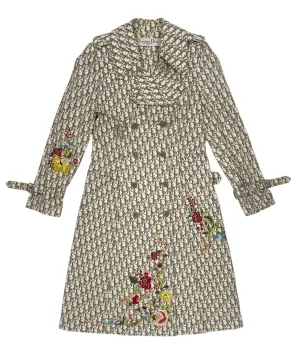 Dior Tan Logo Trench Coat